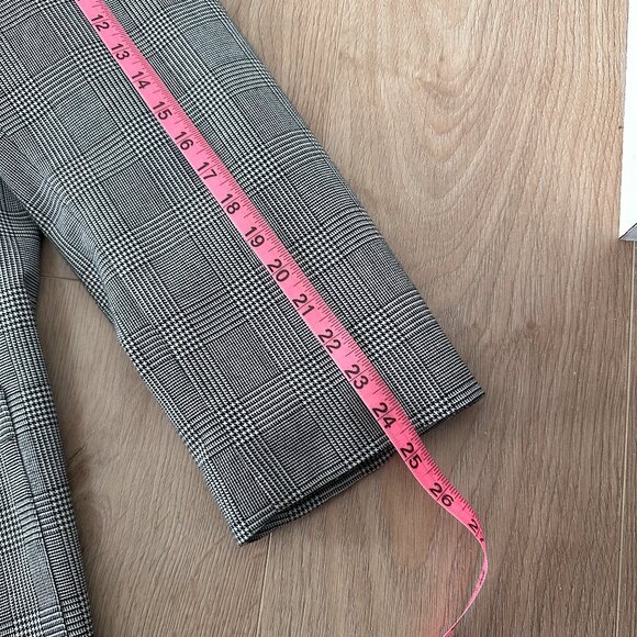 Vtg 90's Houndstooth Blazer Suit Jacket sz 42R - Black/White - Picture 9 of 11
